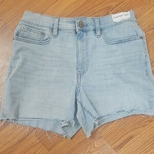 Calvin Klein Pale Blue Denim Cutoff Shorts